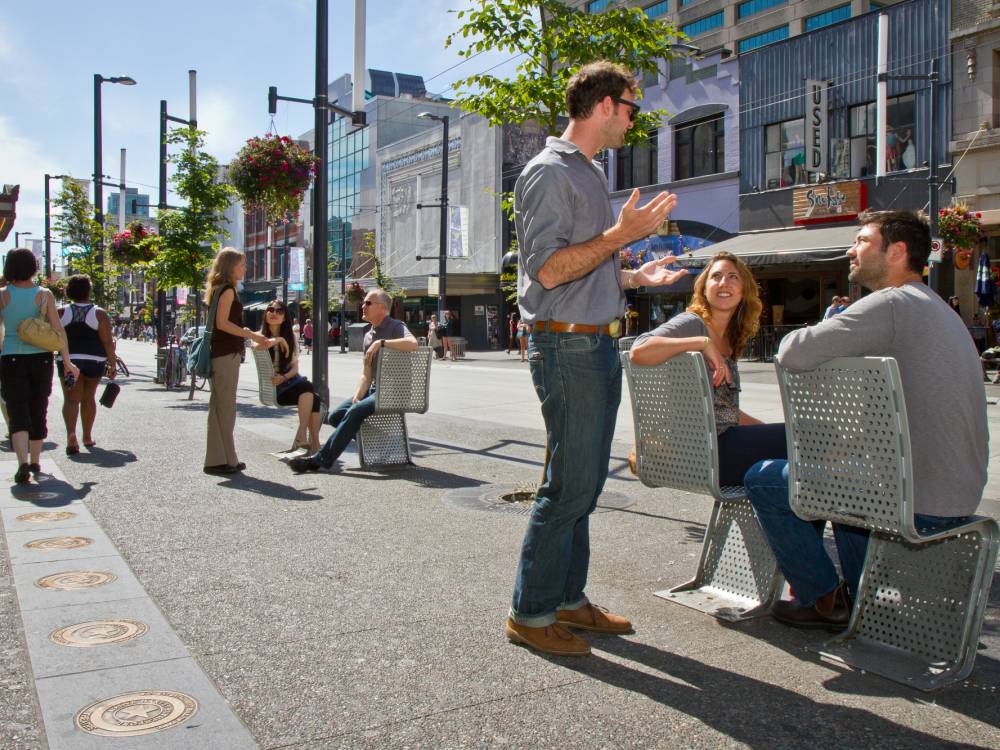 Granville Street conversations in seating