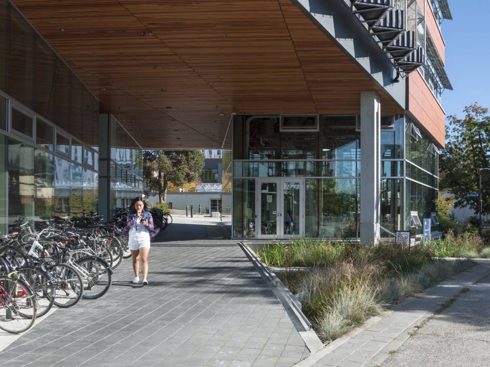 CIRS Building and Bike rack