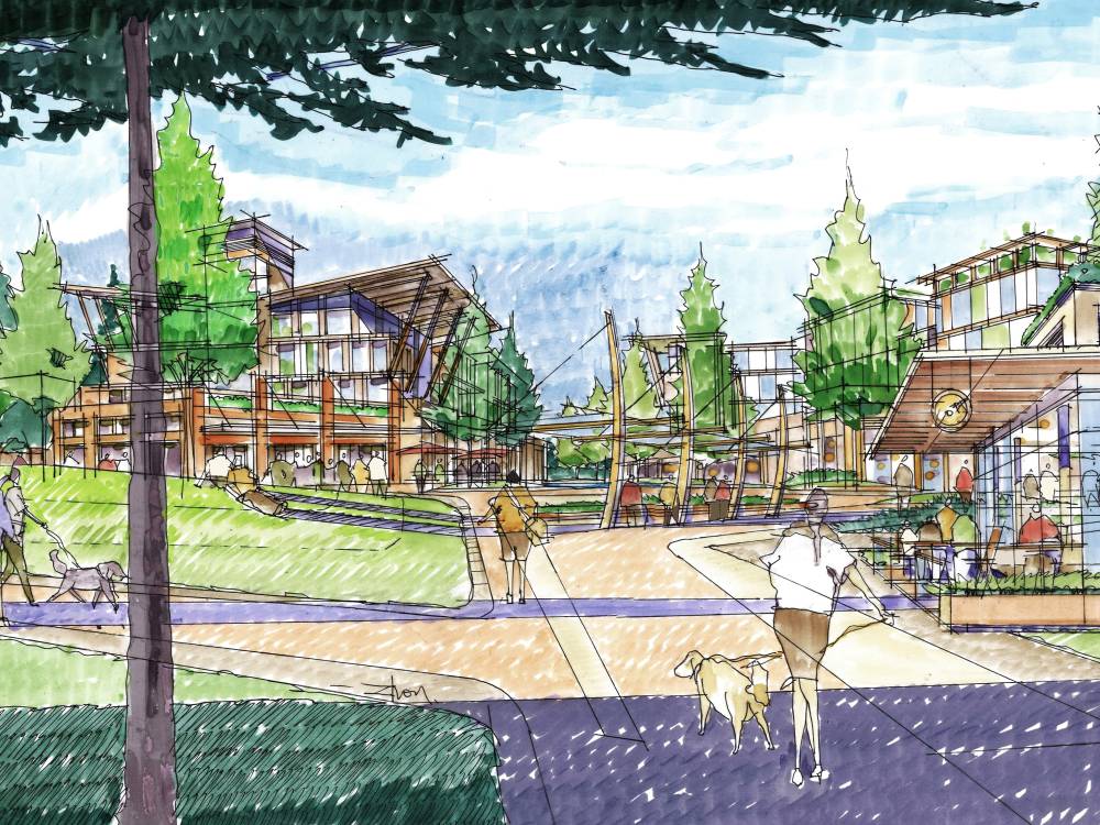 University Endowment Lands perspective rendering.