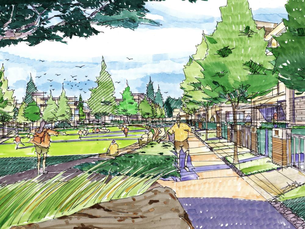 University Endowment Lands perspective rendering