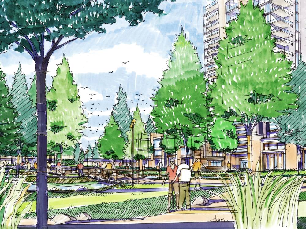 University Endowment Lands perspective rendering