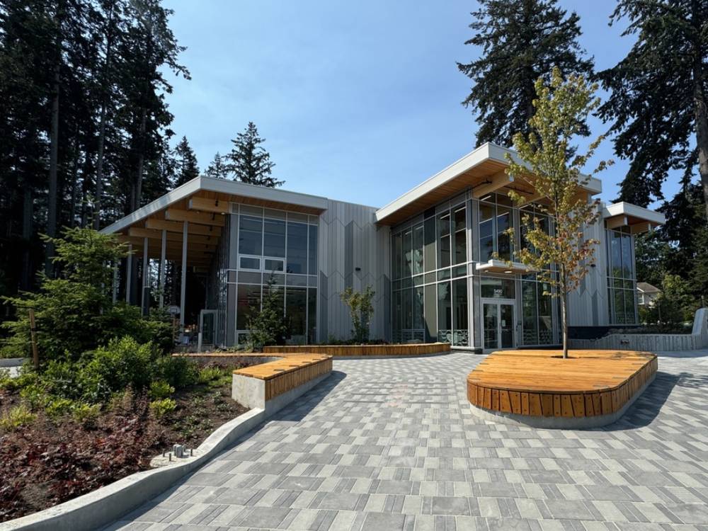 photo of exterior of community centre.