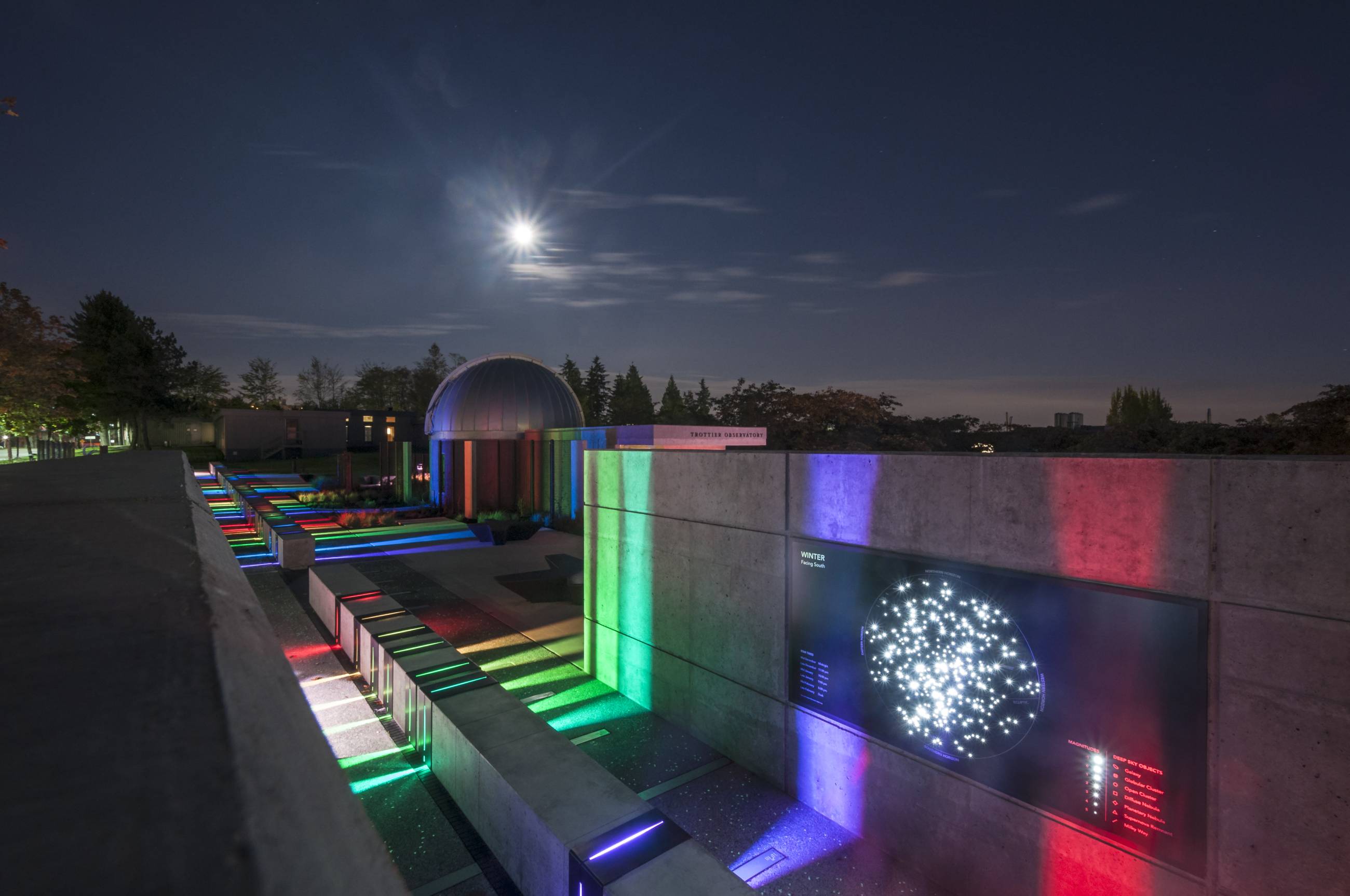SFU Trottier Observatory and Science Courtyard