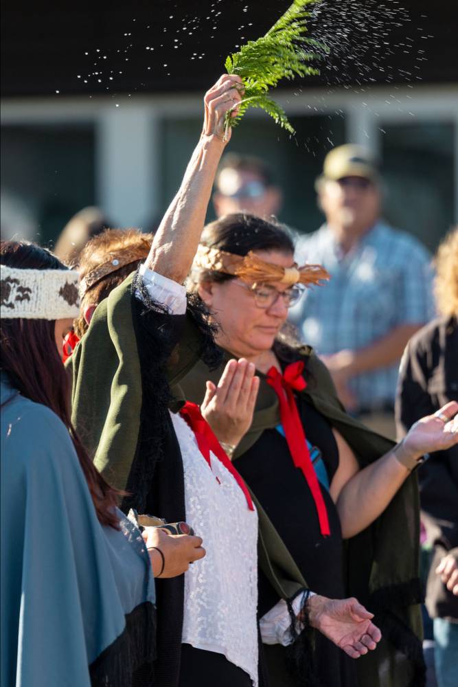 Photo of ceremonial blessing.