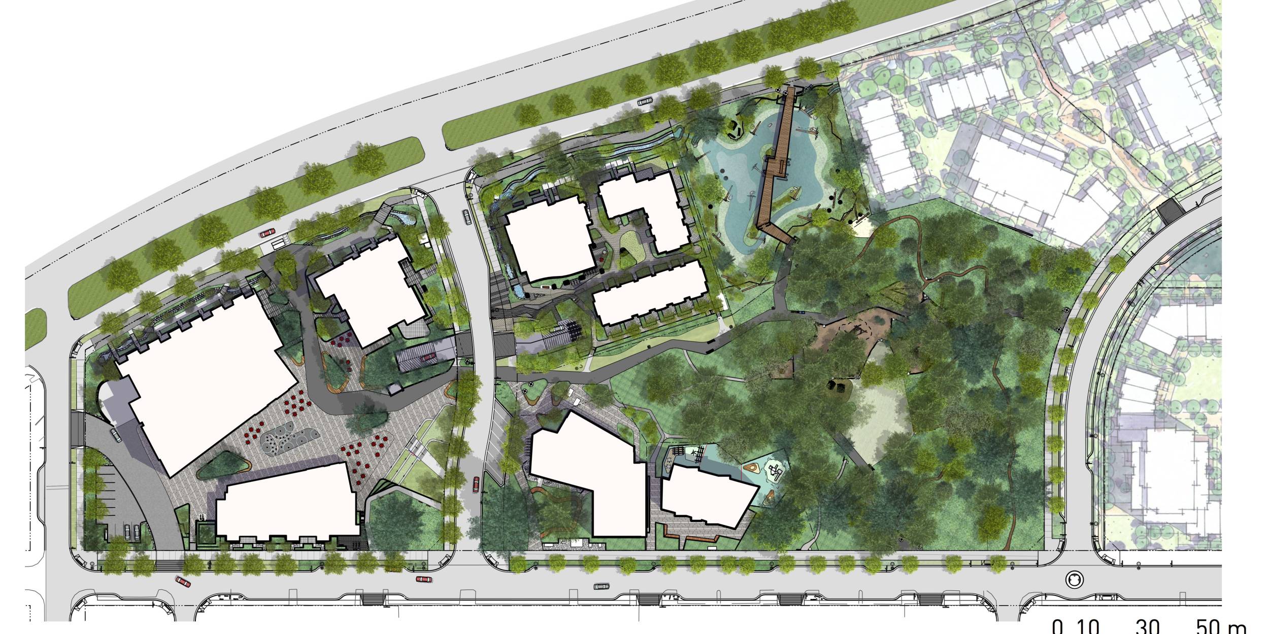 rendering of master plan.
