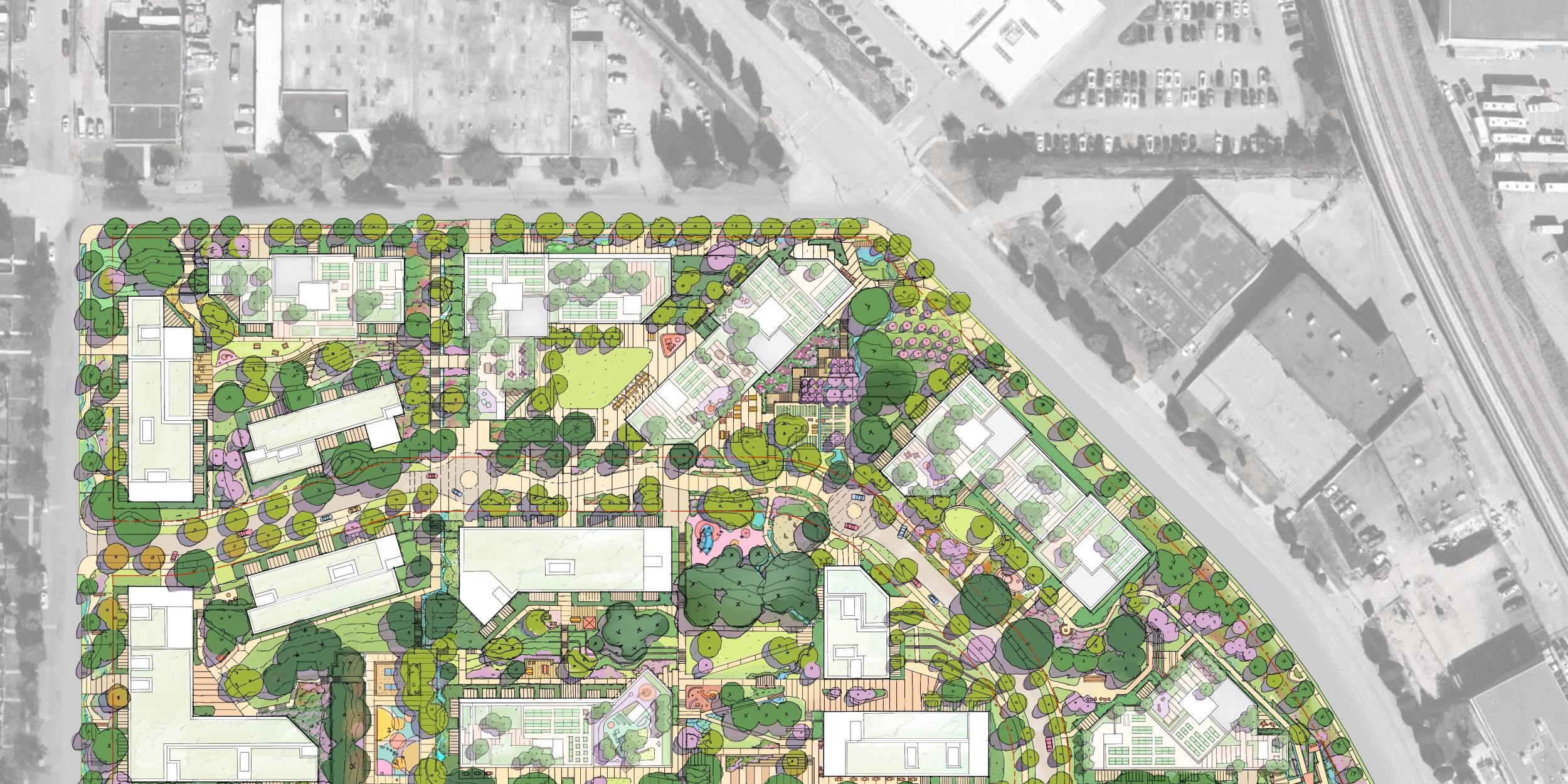 sketch of Skeena master plan.