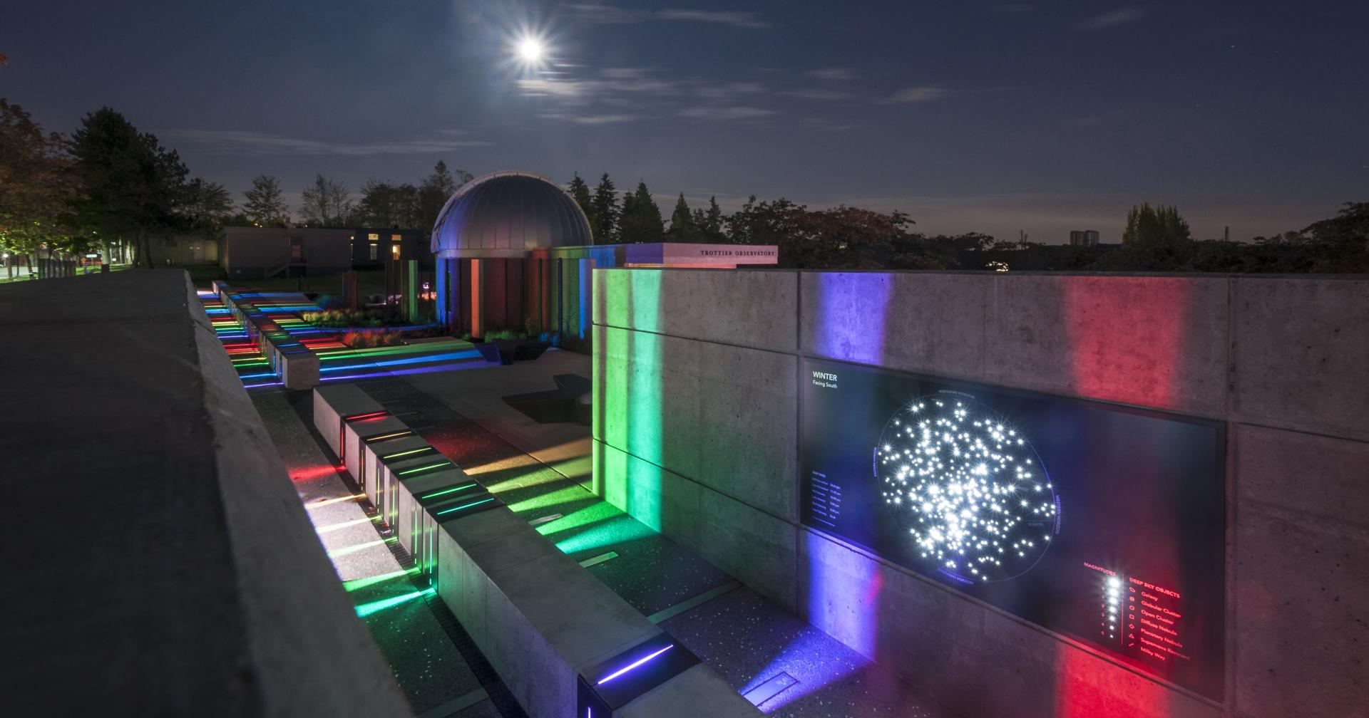 SFU Trottier Observatory and Science Courtyard